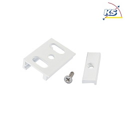 Surface mounting set for 3-phase power track LINK TRIMLESS, bis 100cm, white