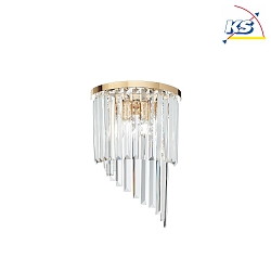 Luminaire mural CARLTON 3 flammes E14 IP20, or