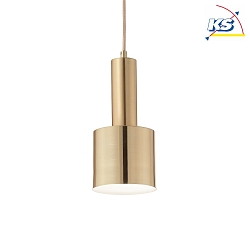 Pendant luminaire HOLLY, 1 flame,  12cm, E27, brushed brass