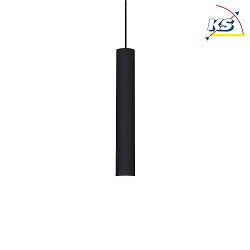 Luminaire suspendu triphas LOOK adaptateur triphas inclus GU10 IP20, noir