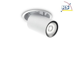 Luce da incasso NOVA girevole, ruotabile IP20, Bianco