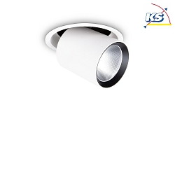 Luce da incasso NOVA girevole, ruotabile IP20, Bianco