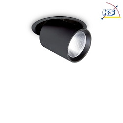 Luce da incasso NOVA girevole, ruotabile IP20, Nero