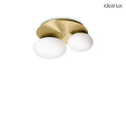 ceiling luminaire NINFEA PL2 2 flames GX53 IP20, brass