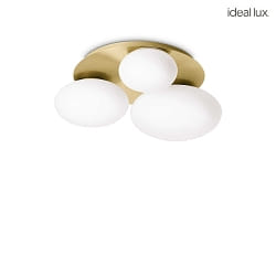 ceiling luminaire NINFEA PL3 3 flames GX53 IP20, brass