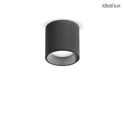 LED Deckenleuchte DOT PL, 4,5W, 3000K, 350lm, schwarz