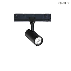 Faretto trifase FOX LED LED IP20, Nero dimmerabile