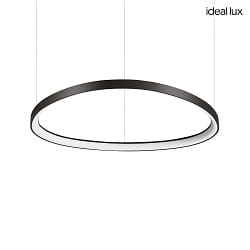 LED Pendelleuchte GEMINI, 81cm, 41W, 3000K, 7600lm, IP20, DALI dimmbar, schwarz