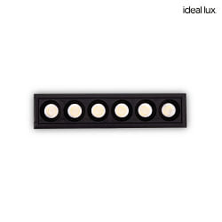 ceiling recessed luminaire LIKA SLIM square IP20, black 