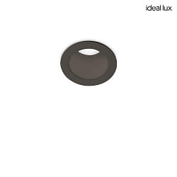 ceiling recessed luminaire QUARK round IP20, black 