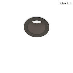 ceiling recessed luminaire QUARK round IP20, black 