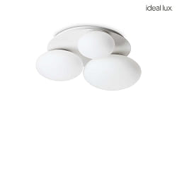 ceiling luminaire NINFEA PL3 3 flames GX53 IP20, white