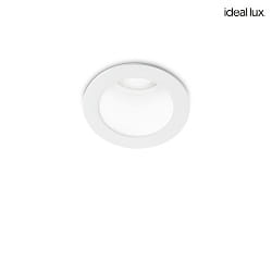 ceiling recessed luminaire QUARK round IP20, white 