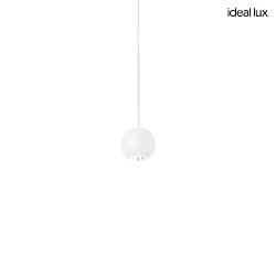 pendant luminaire ARCHIMEDE ball shaped IP20, white 