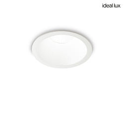 ceiling recessed luminaire GAME TRIM  round IP65, white 