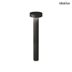 bollard lamp TESLA 80 G9 IP44, black dimmable