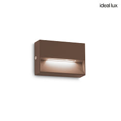 outdoor wall luminaire DEDRA IP65, coffee brown 