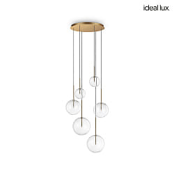 pendant luminaire EQUINOXE G4 IP20, brass 