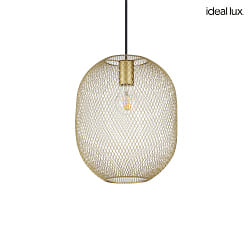 pendant luminaire NET 1 E27 IP20, gold dimmable