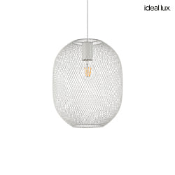 pendant luminaire NET 1 E27 IP20, white dimmable