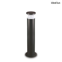 bollard lamp TORRE 80 E27 IP65, black dimmable