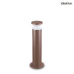 bollard lamp TORRE 60 E27 IP65, coffee brown dimmable