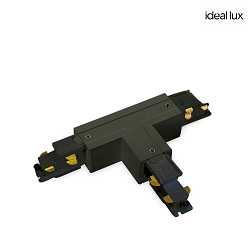 3-phase T-connector LINK TRIMLESS left, black