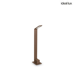 outdoor floor lamp AGOS IP54, coffee brown 