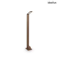 outdoor floor lamp AGOS IP54, coffee brown 