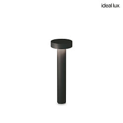 bollard lamp TESLA 60 G9 IP44, black dimmable