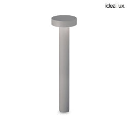 bollard lamp TESLA 80 G9 IP44, grey dimmable