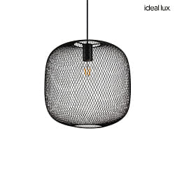 pendant luminaire NET 3 E27 IP20, black dimmable