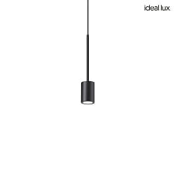 pendant luminaire ARCHIMEDE cylindrical IP20, black 