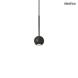 pendant luminaire ARCHIMEDE ball shaped IP20, black 