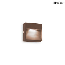 outdoor wall luminaire DEDRA IP65, coffee brown 