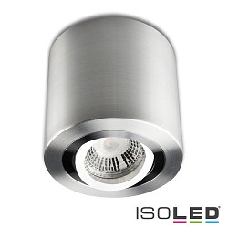Luminaire de plafond pivotant IP20, aluminium bross gradable