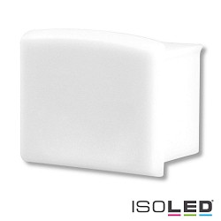 Accessory for profile SURF12 BORDERLESS with COVER3 - endcap (1 pc.), PVC, EC10W, white, closed