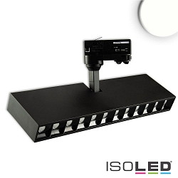 LED 3-phase track grid-spot, length 32.15cm, 35W, 45, CRi >90, rotatable, tiltable, 4000K 3000lm, matt black