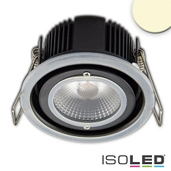 Luce da incasso dimmerabile IP65, chiaro, Nero, Argento-grigio dimmerabile 10W 800lm 3000K 60 60 CRI >95