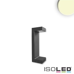 LED Wegeleuchte POLLER-1, eckig, IP54, 7W 3000K 300lm, Aluminium, sandschwarz, Hhe 30cm