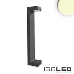 LED Wegeleuchte POLLER-1, eckig, IP54, 7W 3000K 300lm, Aluminium, sandschwarz, Hhe 60cm