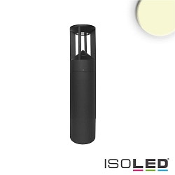 LED Pollerleuchte-4, IP54, 9W 3000K 330lm, Aluminium, sandschwarz, Hhe 40cm