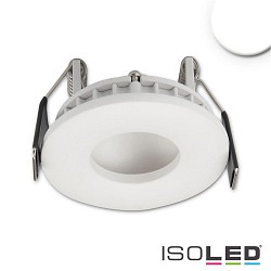 Recessed LED luminaire LUNA MiniAMP, indirect lightbeam,  7.5cm, 24V DC, dimmable, aluminium, white, 4W 4000K 200lm 120