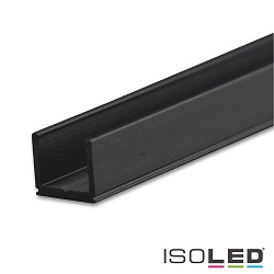 LED surface mount profile SURF6, aluminium, 200cm, black RAL 9005