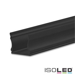 LED Aufbauprofil PURE12 S, Aluminium, 200cm, Schwarz RAL 9005