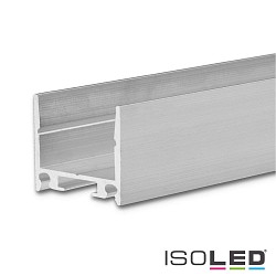 LED Aufbau-/ Leuchtenprofil HIDE SINGLE, Aluminium, 200cm, Alu eloxiert