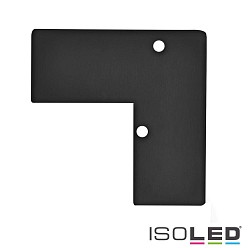 Zubehr fr Profil HIDE ANGLE - Aluminium-Endkappe EC93 inkl. Schrauben, Schwarz RAL 9005