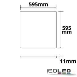 LED panel PANEL FRAME 600 for VDU workstation, dimmable 40W 3600lm 4000K 120 120 CRI 80-89