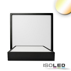 ceiling luminaire PRO 170MM square, CCT Switch IP20, black dimmable