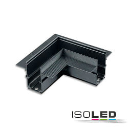 corner connector CORNER 90 HORIZONTAL - TRACK48 DRYWALL isolated, mechanical, horizontal, black